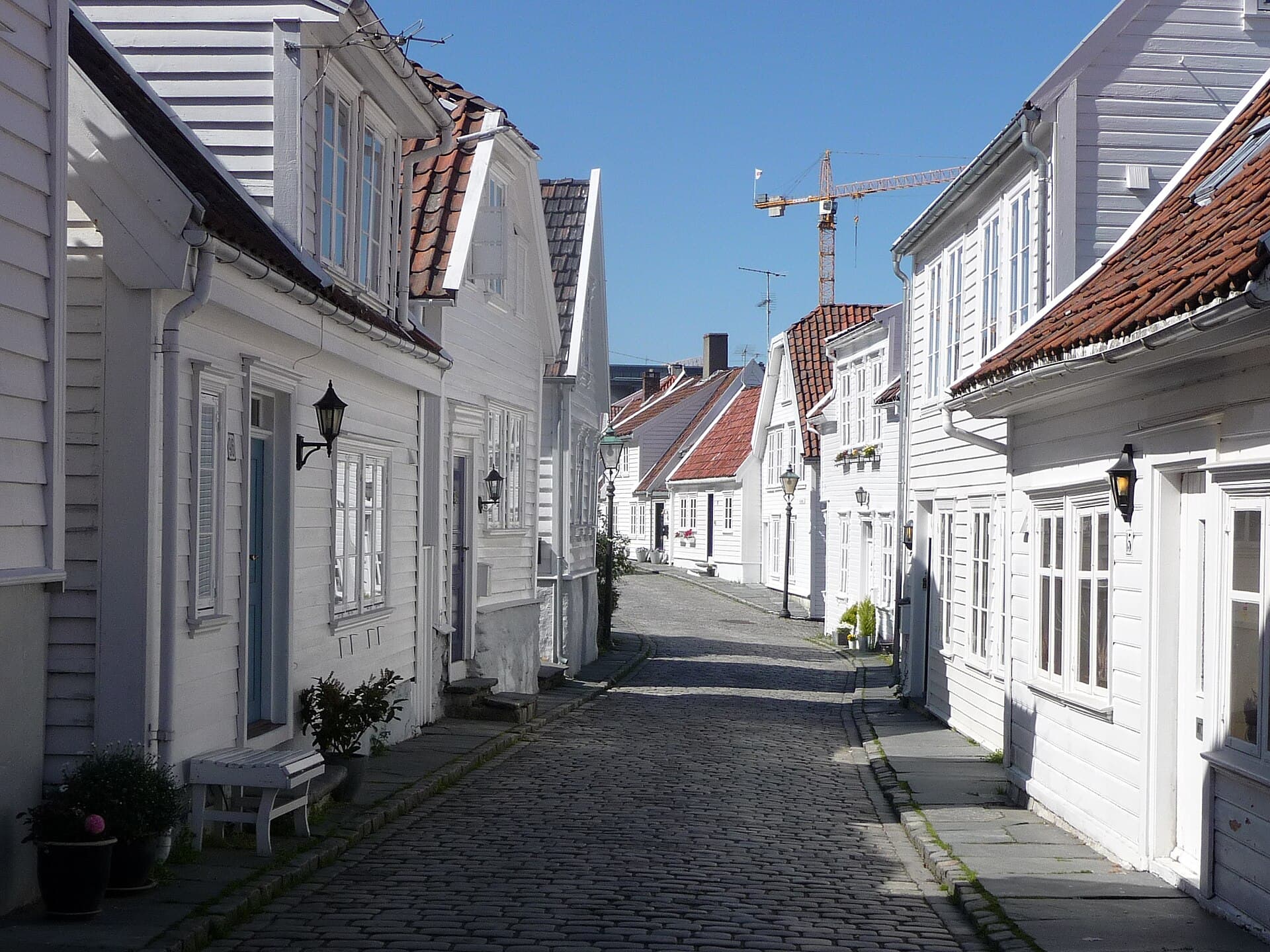 White timber lanes of Gamle Stavanger
