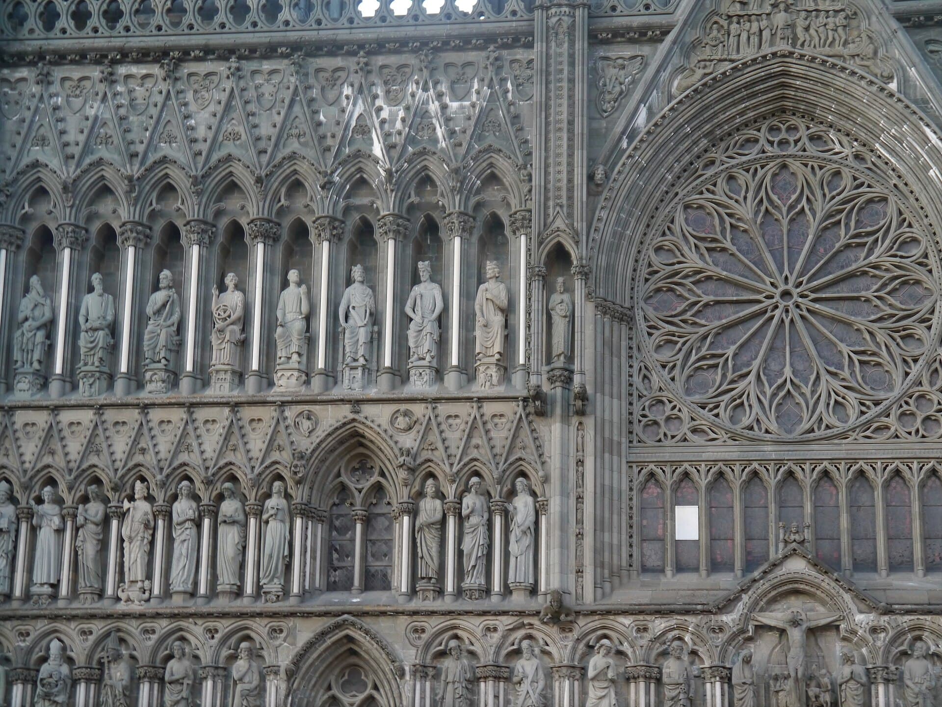 Nidaros Cathedral west front, Trondheim